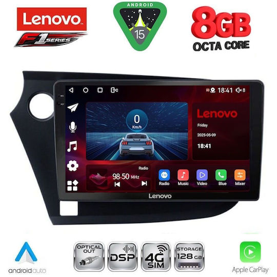Lenovo Car Audio System for Honda Insight 2009-2014 (Bluetooth/USB/WiFi/GPS/Apple-Carplay/Android-Auto) with Touch Screen 9"