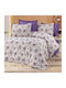 MayHome Duvet Cover Set Single with Pillowcase 160x240 Floral
