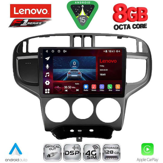 Lenovo Car Audio System for Hyundai Matrix 2001-2010 (Bluetooth/USB/WiFi/GPS/Apple-Carplay/Android-Auto) with Touch Screen 9"