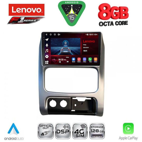Lenovo Ηχοσύστημα Αυτοκινήτου για Jeep Cherokee / Liberty 2002-2007 (Bluetooth/USB/WiFi/GPS/Apple-Carplay/Android-Auto) με Οθόνη Αφής 9"