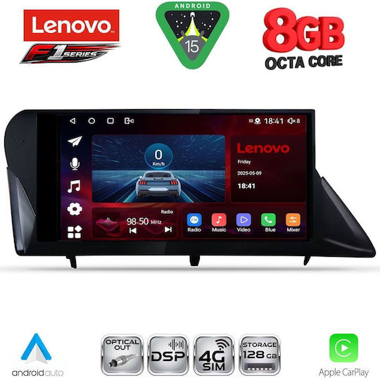 Lenovo Car Audio System for Lexus RX 2009-2014 (Bluetooth/USB/WiFi/GPS/Apple-Carplay/Android-Auto) with Touch Screen 9"