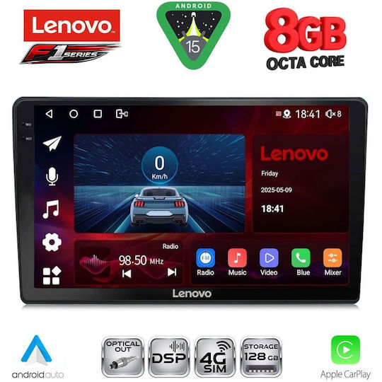 Lenovo Ηχοσύστημα Αυτοκινήτου για Mazda 2 2002-2007 (Bluetooth/USB/WiFi/GPS/Apple-Carplay/Android-Auto) με Οθόνη Αφής 9"
