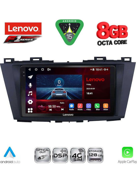 Lenovo Car Audio System for Mazda 5 2011-2020 (Bluetooth/USB/WiFi/GPS/Apple-Carplay/Android-Auto) with Touch Screen 9"