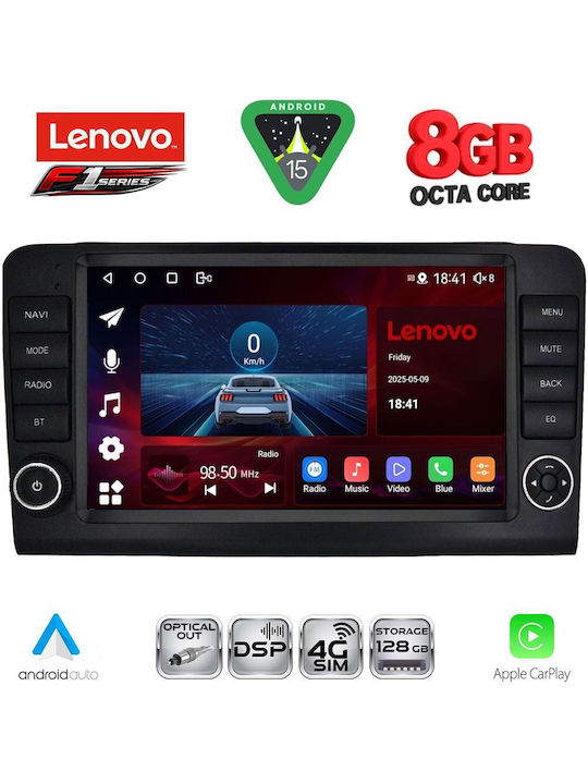 Lenovo Car Audio System for Mercedes-Benz ML / GL Class 2005-2011 (Bluetooth/USB/WiFi/GPS/Apple-Carplay/Android-Auto) with Touch Screen 9"
