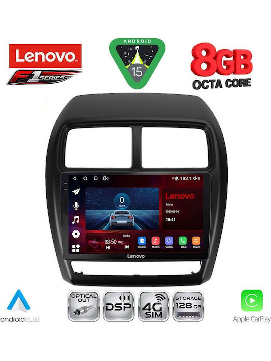 Lenovo Car Audio System for Mitsubishi Asx 2020-2023 (Bluetooth/USB/WiFi/GPS/Apple-Carplay/Android-Auto) with Touch Screen 9"