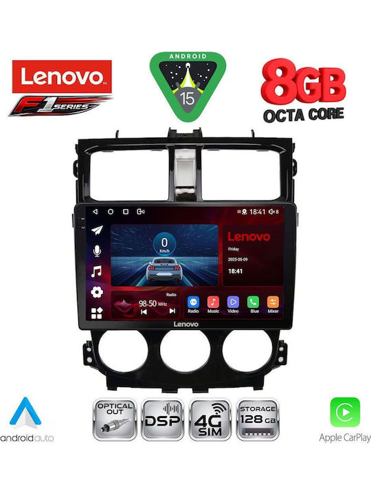 Lenovo Car Audio System for Mitsubishi Colt 2013-2023 (Bluetooth/USB/WiFi/GPS/Apple-Carplay/Android-Auto) with Touch Screen 9"