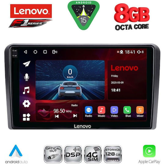 Lenovo Ηχοσύστημα Αυτοκινήτου για Opel Corsa / Meriva 2004-2014 (Bluetooth/USB/WiFi/GPS/Apple-Carplay/Android-Auto) με Οθόνη Αφής 9"