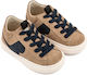 Babywalker Beige Baptism Leather Sneakers