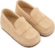 Babywalker Beige Baptism Leather Espadrilles