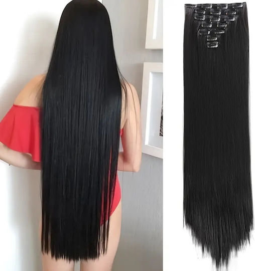 Animis Beauty Τρέσα σε Μαύρο Χρώμα 80cm 6τμχ