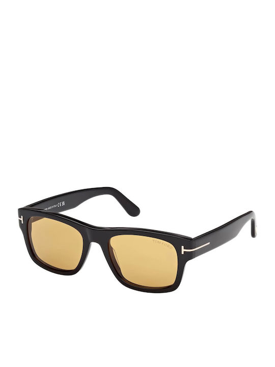 Tom Ford Unisex Sunglasses with Black Horn-Rimm...