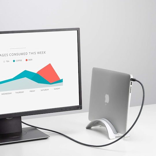 Ivanky Кабел Mini DisplayPort Към DisplayPort 4K 60Hz 1m Сив