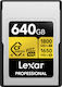 Card De Memorie Lexar Cfexpress 4.0 Pro Gold Vpg400 R1800/w1650 Tip A 640gb