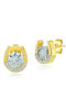 Bijou Box Earrings made of Steel Gold Plated with Stones