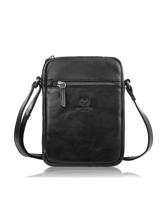 Leather Men's Bag Shoulder / Crossbody Black