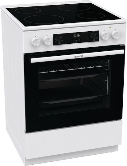 Gorenje Κουζίνα 71lt με Κεραμικές Εστίες Π60εκ. Λευκή