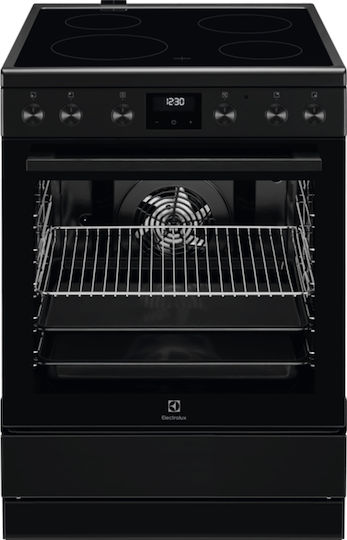 Electrolux Готварска печка 73лт с керамични котлони Ш59.6см. Черна