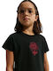 Kids' Crop Top Long Sleeve Black