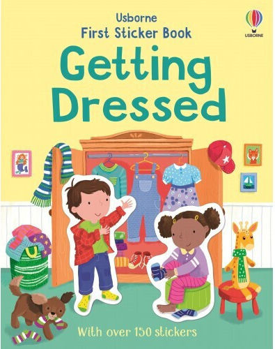 First Sticker Book Getting Dressed Usborne