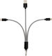 Kikkerland USB to Type-C / Lightning Cable Multicolour (US252)