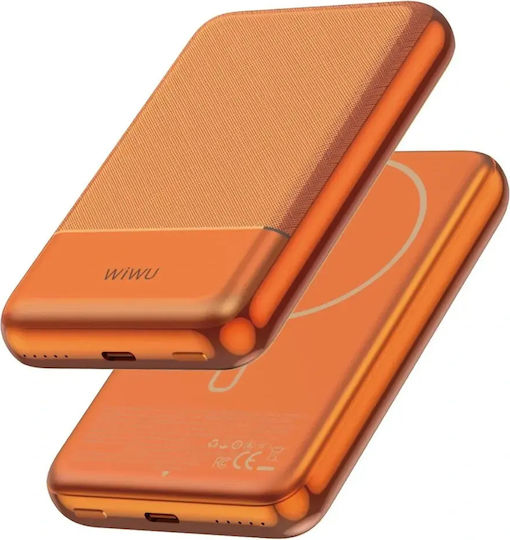 Wiwu P089 MagSafe Power Bank 10000mAh 20W Power Delivery Orange