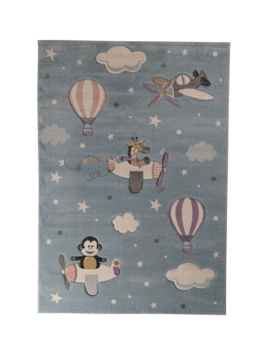 Tzikas Carpets Παιδικό Χαλί Μπλε 160x230cm