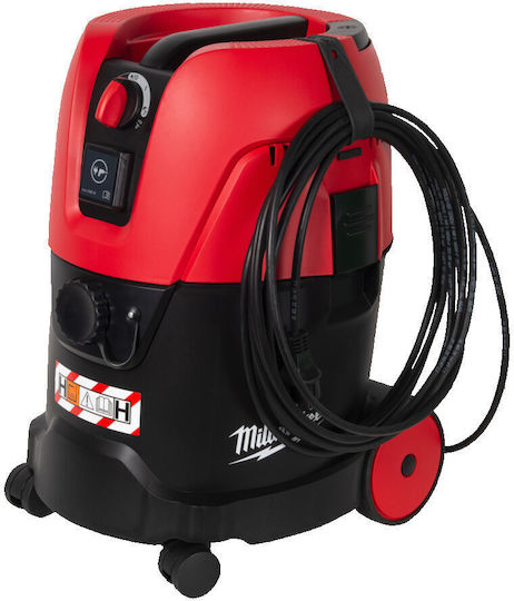 Milwaukee AS 2-250EH MW Σκούπα Υγρών / Στερεών 1200W με Πλαστικό Κάδο 25lt
