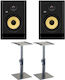 Krk Rp-5-g5 Rokit Powered Studio Monitor Speakers Stands