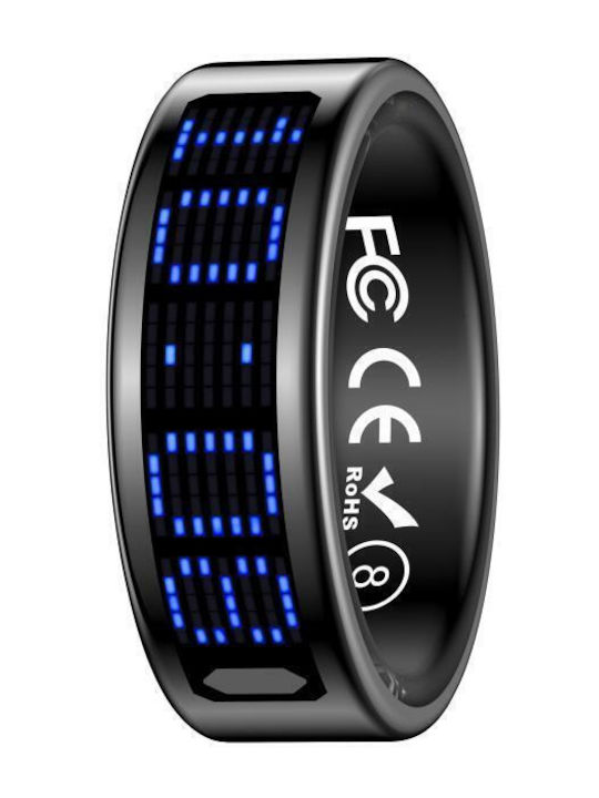 SR16 Smart Ring 19.9mm με Παλμογράφο Μαύρο