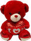 Jucărie de Pluș Ursuleț Roșu Inimă "I Love You" 50cm