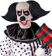 Gruseliger Clown Karnevalsperücke Glatze Brünett