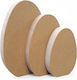 Wooden Table Egg MDF Medium 8x12.5x1.9cm