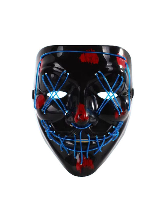 Halloween Lightning LED Maske Mit Licht Blau