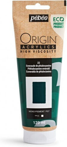 Ακρυλικο Pebeo Origin 120ml Phthalocyanine Emerald