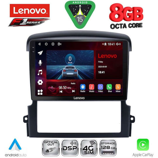 Lenovo Car Audio System for Kia Sorento 2006-2009 (Bluetooth/USB/WiFi/GPS/Apple-Carplay/Android-Auto) with Touch Screen 9"