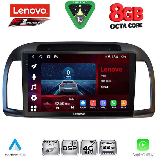 Lenovo Car Audio System for Nissan Micra 2002-2010 (Bluetooth/USB/WiFi/GPS/Apple-Carplay/Android-Auto) with Touch Screen 9"