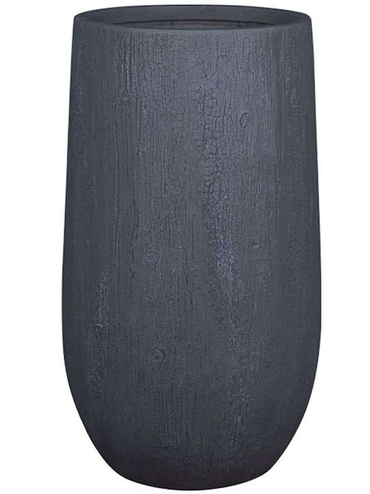Marhome Übertopf Fiberglas Gray 42x42x75εκ.