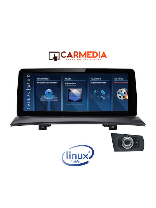 Carmedia Car Audio System for BMW X3 (E83) 2009-2015 (Bluetooth/USB/WiFi/GPS/Apple-Carplay/Android-Auto) with Touch Screen 10.25"