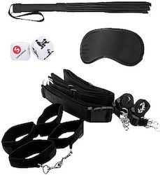 Shots Bondage Belt Restraint System BDSM Комплект в Черен Цвят 4бр