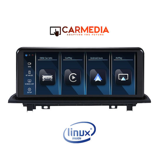 Carmedia Ηχοσύστημα Αυτοκινήτου για BMW X1 (F48) 2016-2017 (Bluetooth/USB/WiFi/GPS) με Οθόνη Αφής 10.25"