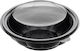 Veselă PS 750ml Rotundă Negru Transparent Capac 50 Buc
