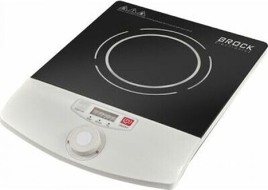 Brock HP-3201/WH Επιτραπέζια Εστία Επαγωγική Μονή Μαύρη