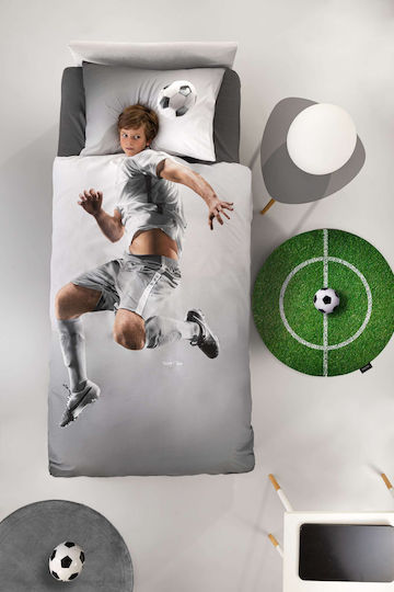 Saint Clair Single Set Striker Gray 170x250cm
