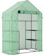 Outsunny 845-139V00GN Θερμοκήπιο με Ράφια 1.42x0.73x1.95m