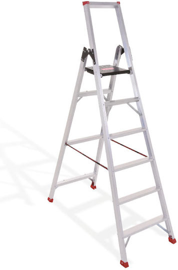 Steady Professional Garden Ladder Aluminum with 6+1 Steps