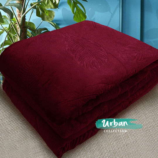 Cosy All Seasons Одеяло Велур Кинг сайз 220x240см. Бордо