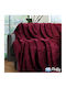 Cosy All Seasons Одеяло Велур Кинг сайз 220x240см. Бордо