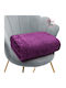 Cosy All Seasons Pătură Catifea Dublă 215x230cm Violet