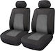 Cartech Front Car Covers 6pcs Polyester Perfect Fit Black / Gray