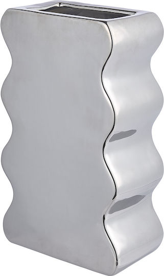 Butlers Vază Decorativă Ceramică Reflect Argintiu 18x30cm 1buc